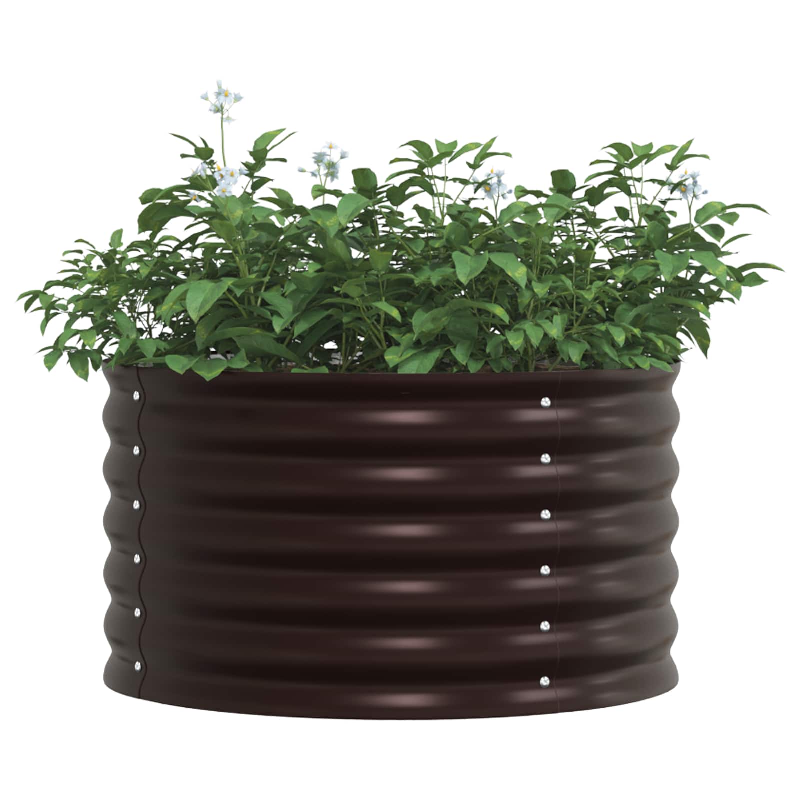 Vidaxx Hochbeet braun 80 x 80 x 44 cm Stahl