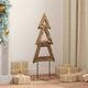 Vidaxx Weihnachtsbaum mit standardmäßigem braunem 90 cm massivem Teakholz
