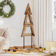 Vidaxx Weihnachtsbaum mit standardmäßigem braunem 120 cm massivem Teakholz