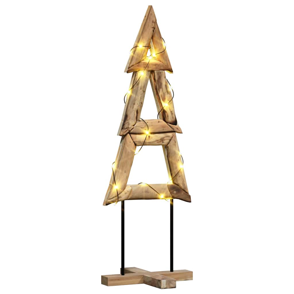 Vidaxx Weihnachtsbaum mit standardmäßigem braunem 120 cm massivem Teakholz