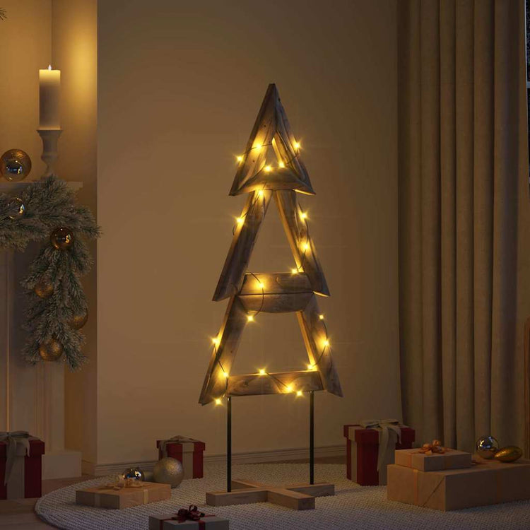 Vidaxx Weihnachtsbaum mit standardmäßigem braunem 149,5 cm massivem Teakholz