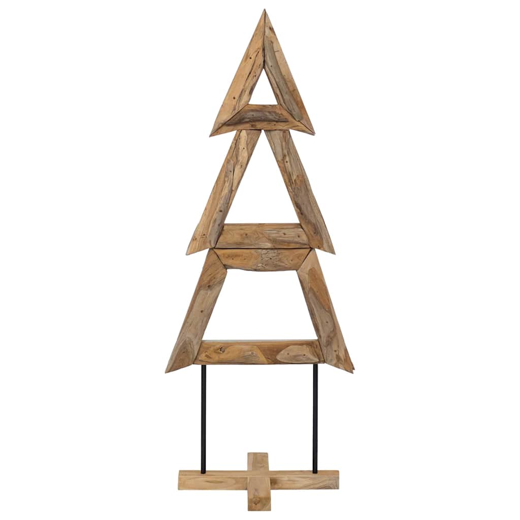 Vidaxx Weihnachtsbaum mit standardmäßigem braunem 149,5 cm massivem Teakholz