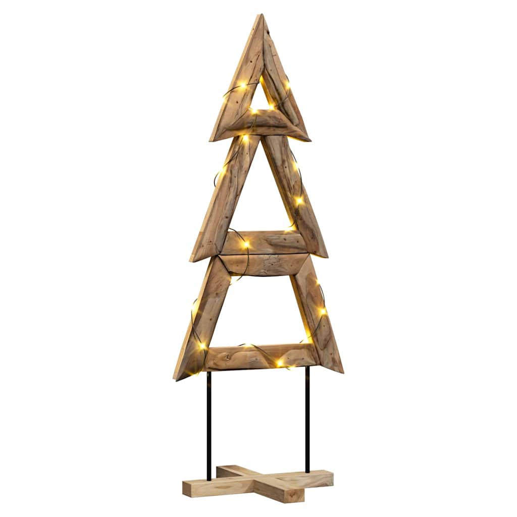 Vidaxx Weihnachtsbaum mit standardmäßigem braunem 149,5 cm massivem Teakholz
