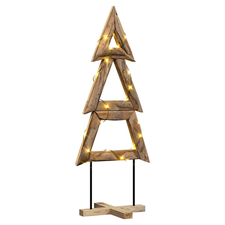 Vidaxx Weihnachtsbaum mit standardmäßigem braunem 149,5 cm massivem Teakholz
