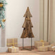 Vidaxx Weihnachtsbaum mit standardmäßigem braunem 90 cm massivem Teakholz