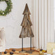 Vidaxx Weihnachtsbaum mit standardmäßigem braunem 121 cm massivem Teakholz