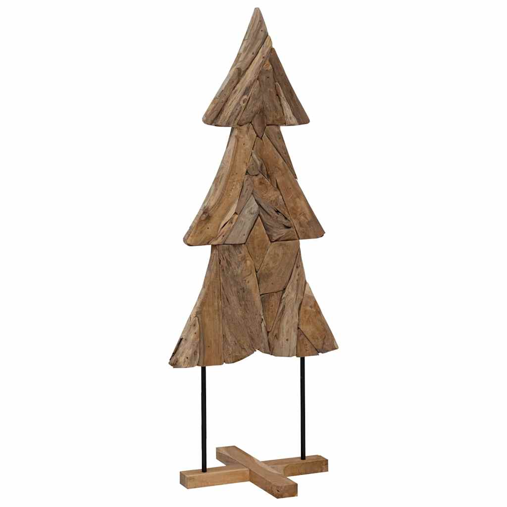 Vidaxx Weihnachtsbaum mit standardmäßigem braunem 151 cm massivem Teakholz
