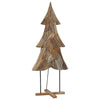 Vidaxx Weihnachtsbaum mit standardmäßigem braunem 181,5 cm massivem Teakholz