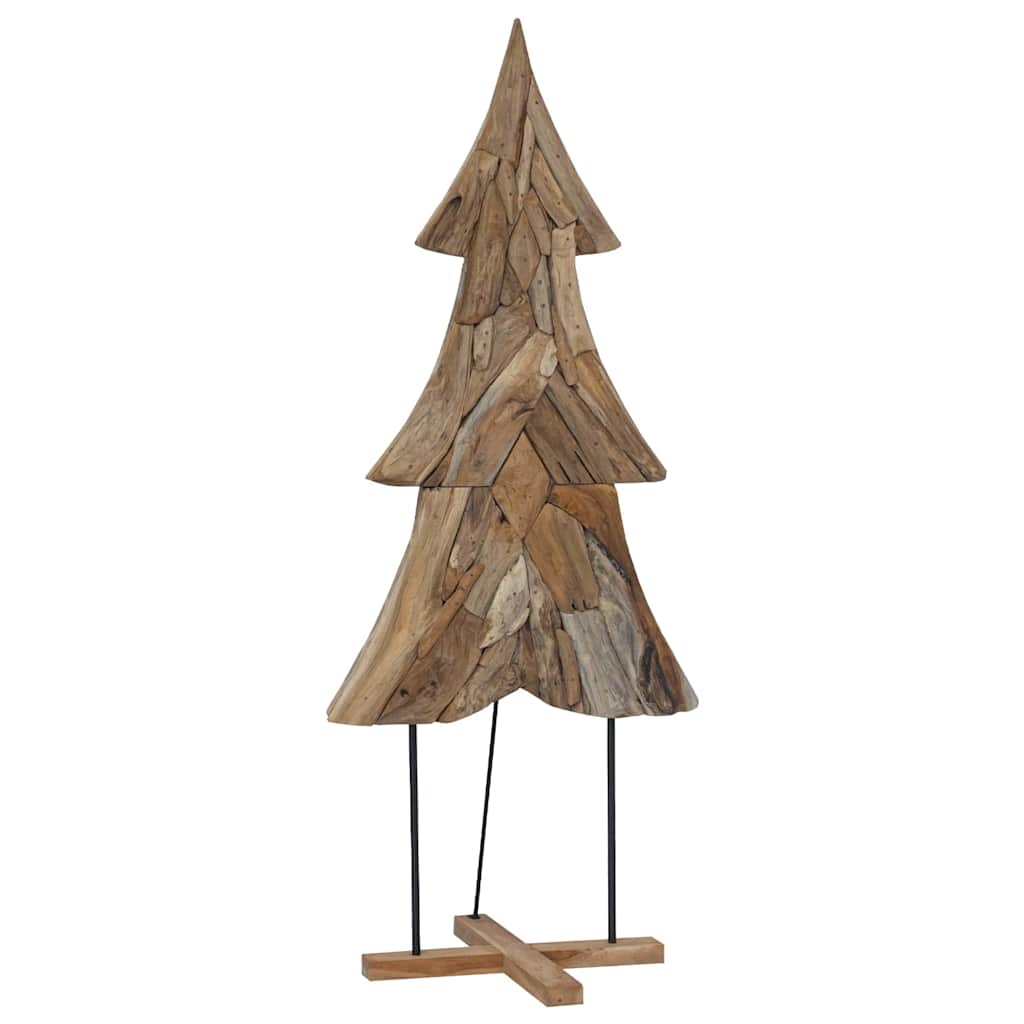 Vidaxx Weihnachtsbaum mit standardmäßigem braunem 181,5 cm massivem Teakholz