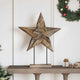 Vidaxx Weihnachtsstern braun 59,5 x 18 x 74 cm massives Teakholz