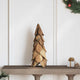 Vidaxx Weihnachtsbaum mit standardmäßigem braunem 51 cm massivem Teakholz