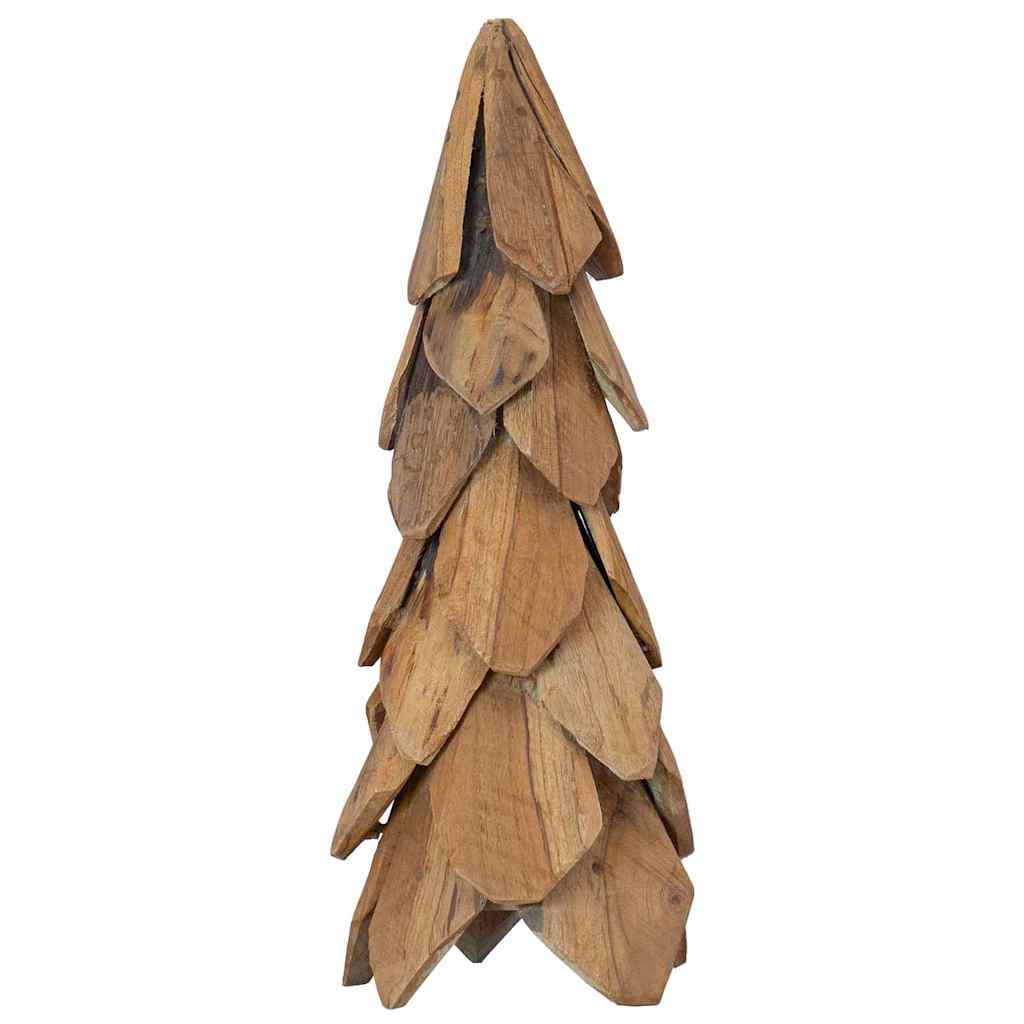 Vidaxx Weihnachtsbaum mit standardmäßigem braunem 51 cm massivem Teakholz