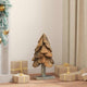 Vidaxx-Weihnachtsbaum mit standardmäßigem braunem 61 cm massivem Teakholz