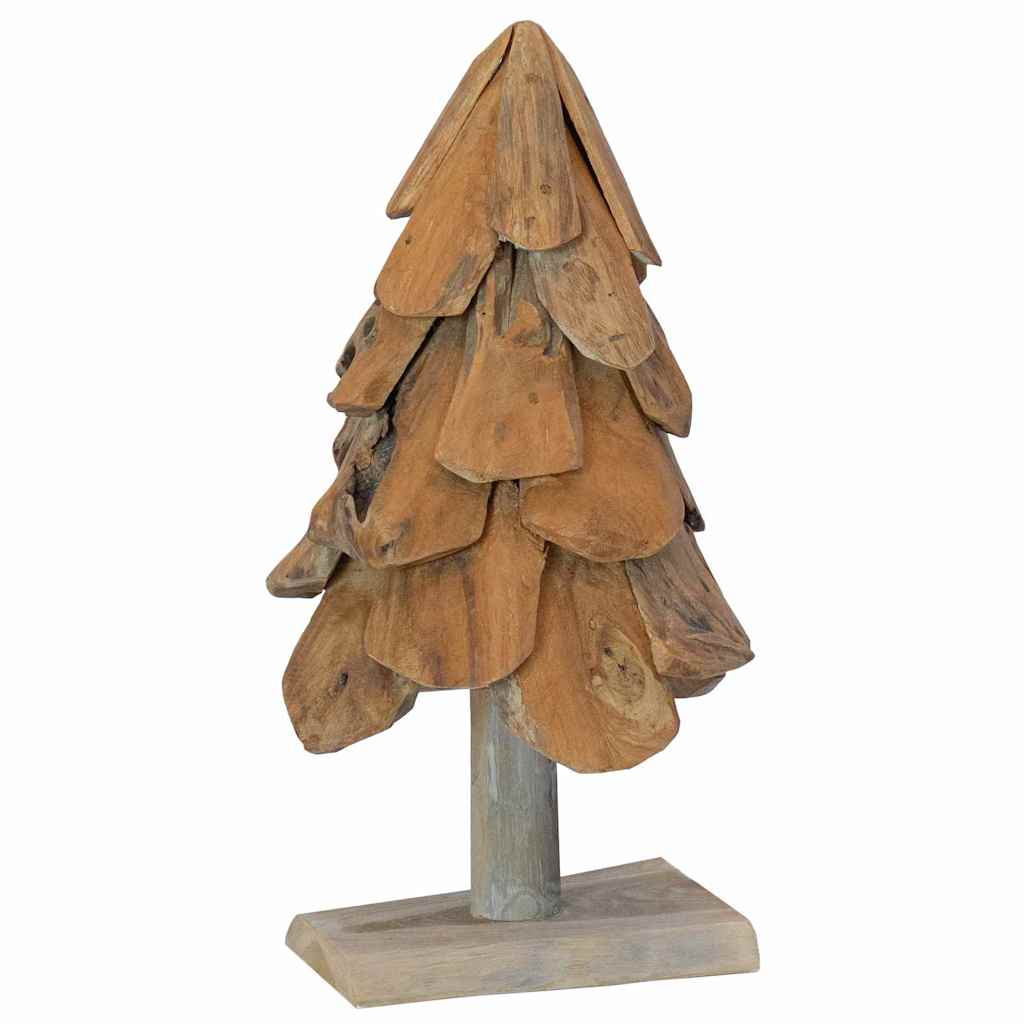 Vidaxx-Weihnachtsbaum mit standardmäßigem braunem 61 cm massivem Teakholz