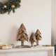 Vidaxx-Weihnachtsbaum mit standardmäßigem 3-teiligem braunem massivem Teakholz
