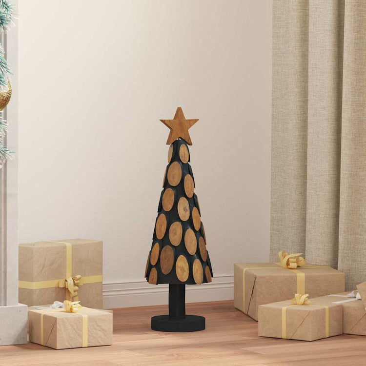 Vidaxx-Weihnachtsbaum mit standardmäßigem braunem 61 cm massivem Teakholz