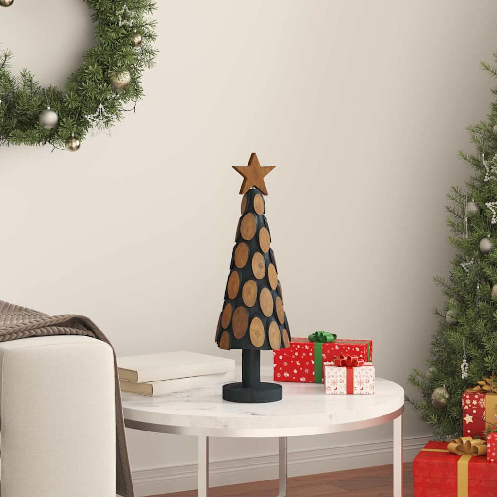 Vidaxx-Weihnachtsbaum mit standardmäßigem braunem 61 cm massivem Teakholz