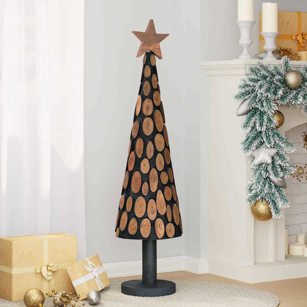 Vidaxx Weihnachtsbaum mit standardmäßigem braunem 120 cm massivem Teakholz