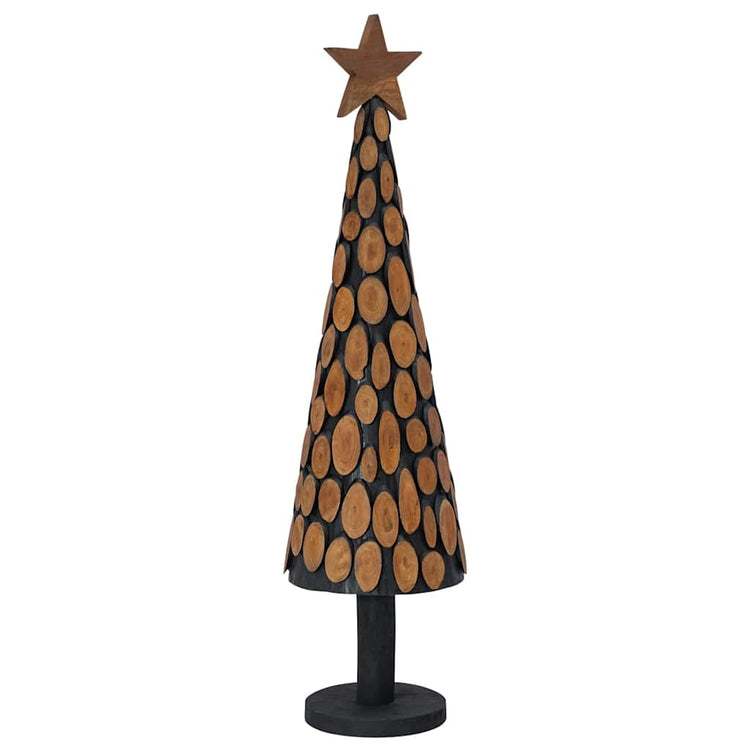 Vidaxx Weihnachtsbaum mit standardmäßigem braunem 120 cm massivem Teakholz
