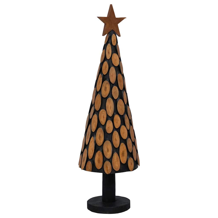 Vidaxx Weihnachtsbaum mit standardmäßigem braunem 149 cm massivem Teakholz