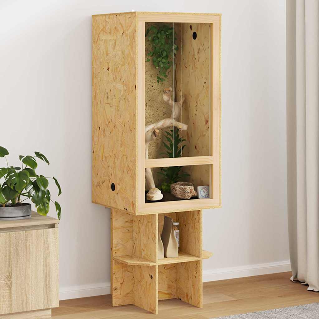 Vidaxl Terrarium braun 50 x 50 x 130 cm OSB