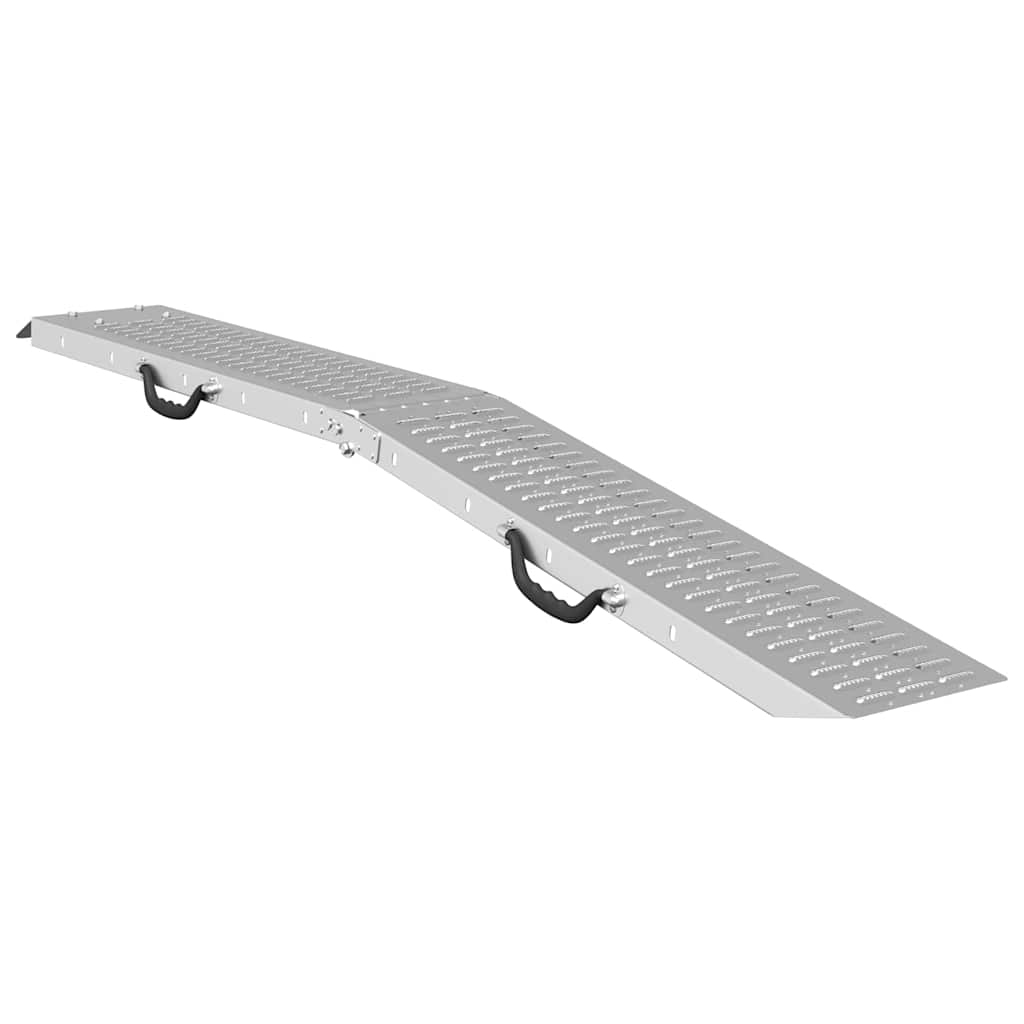 Vidaxl Laderampe 200 kg Silber 186 x 23 x 4,5 cm