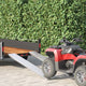 Vidaxl Laderampe 200 kg Silber 159 x 23 x 5 cm verzinkter Stahl