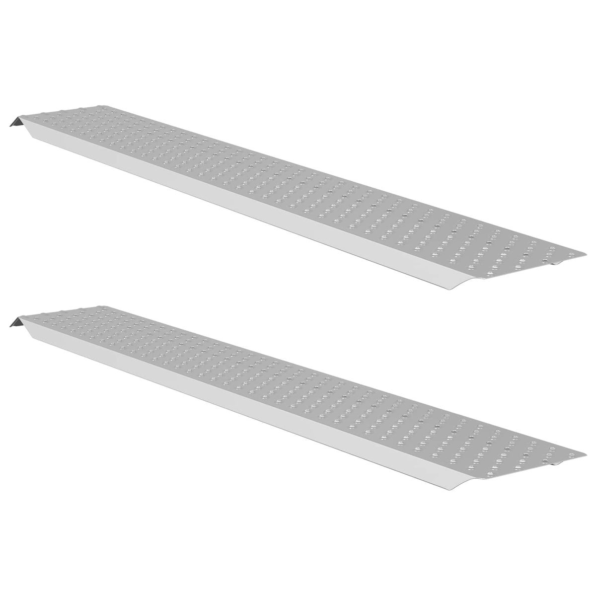 Vidaxl Laderampe 200 kg Silber 159 x 23 x 5 cm verzinkter Stahl
