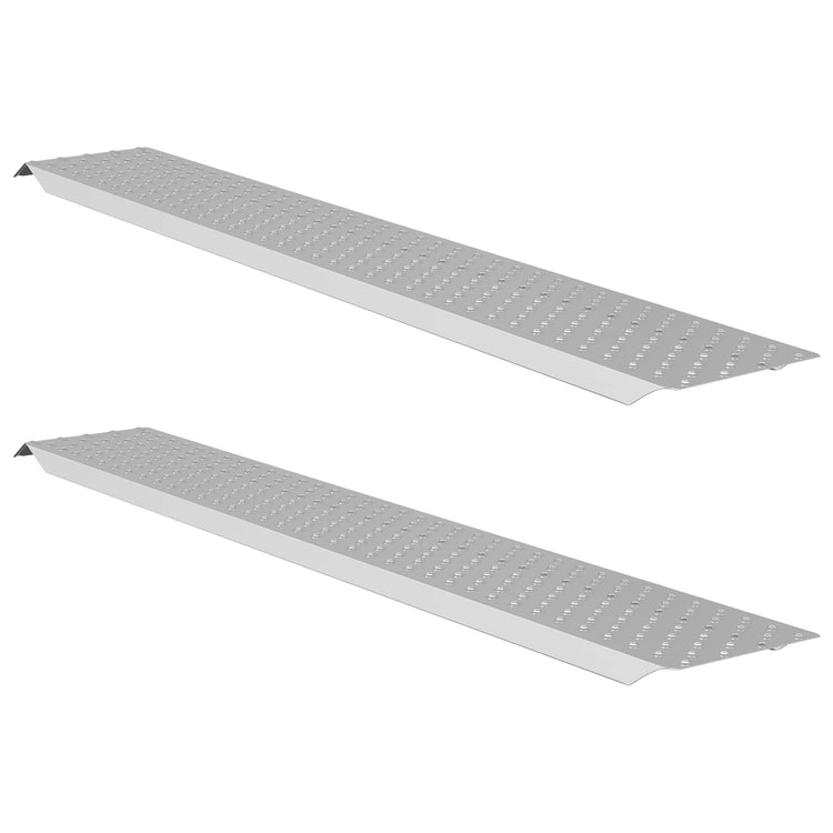 Vidaxl Laderampe 200 kg Silber 159 x 23 x 5 cm verzinkter Stahl