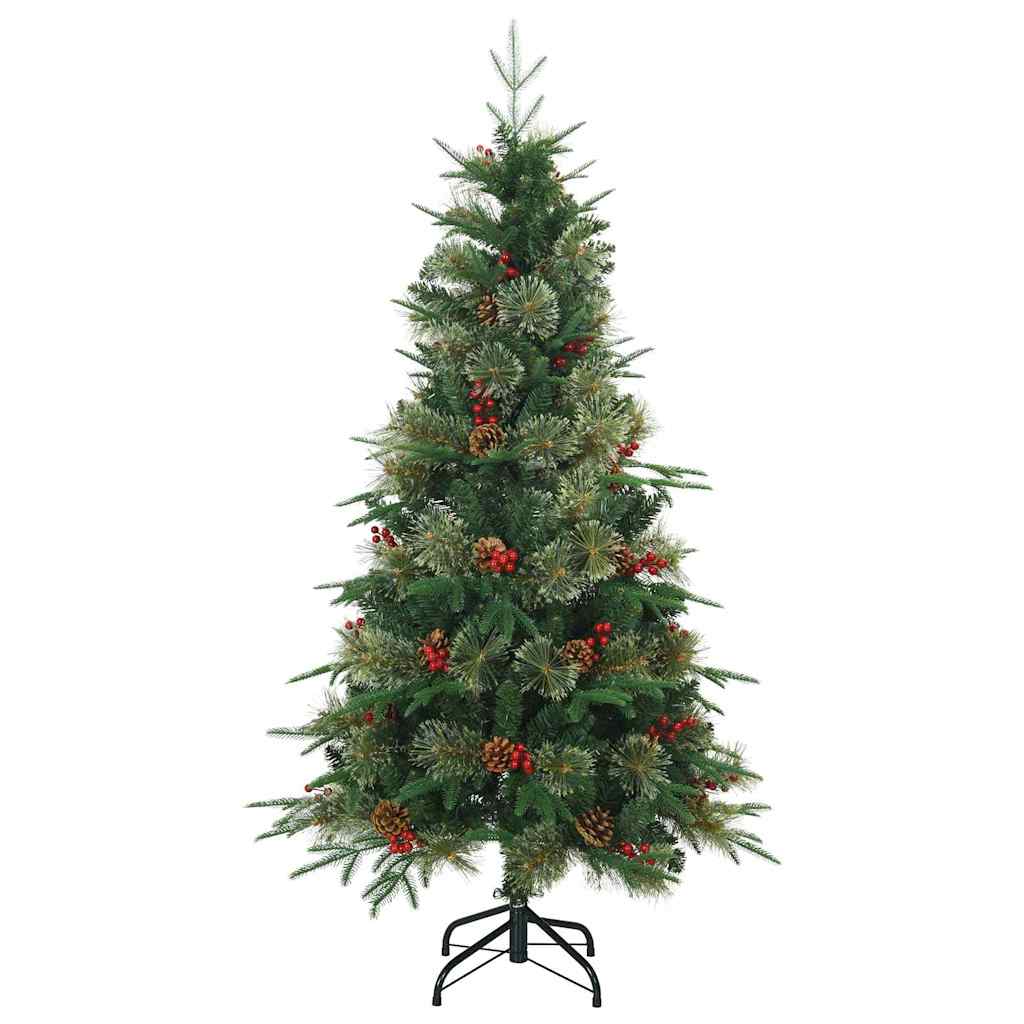 Vidaxx künstlicher klappbarer Weihnachtsbaum grün 120 cm PVC, PE und Stahl