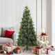 Vidaxx künstlicher klappbarer Weihnachtsbaum grün 180 cm PVC, PE und Stahl