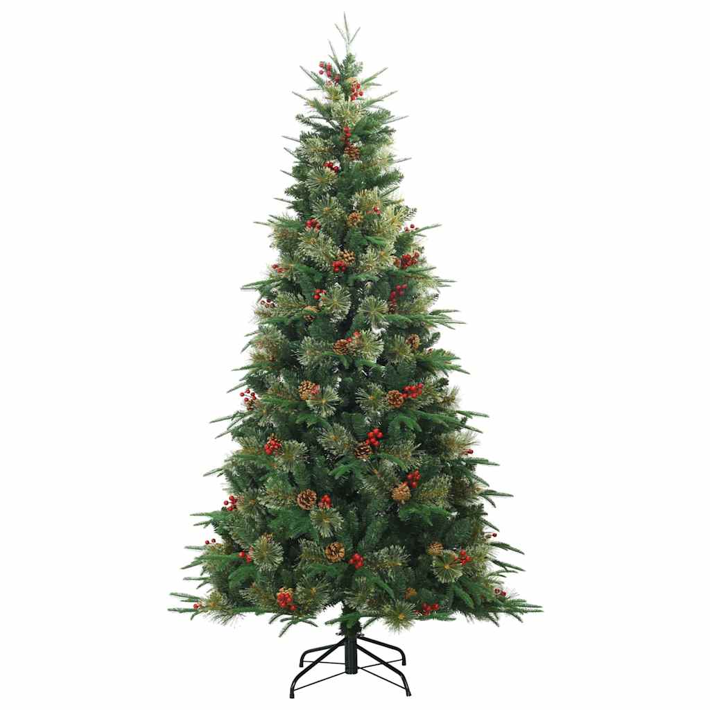 Vidaxx künstlicher klappbarer Weihnachtsbaum grün 180 cm PVC, PE und Stahl