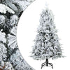 Vidaxx künstlicher Weihnachtsbaum mit Federzweigen, schneebedeckt weiß 120 cm