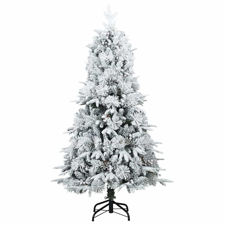 Vidaxx künstlicher Weihnachtsbaum mit Federzweigen, schneebedeckt weiß 120 cm