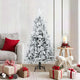 Vidaxl Künstlicher Weihnachtsbaum mit Federzweigen, schneebedeckt weiß 150 cm