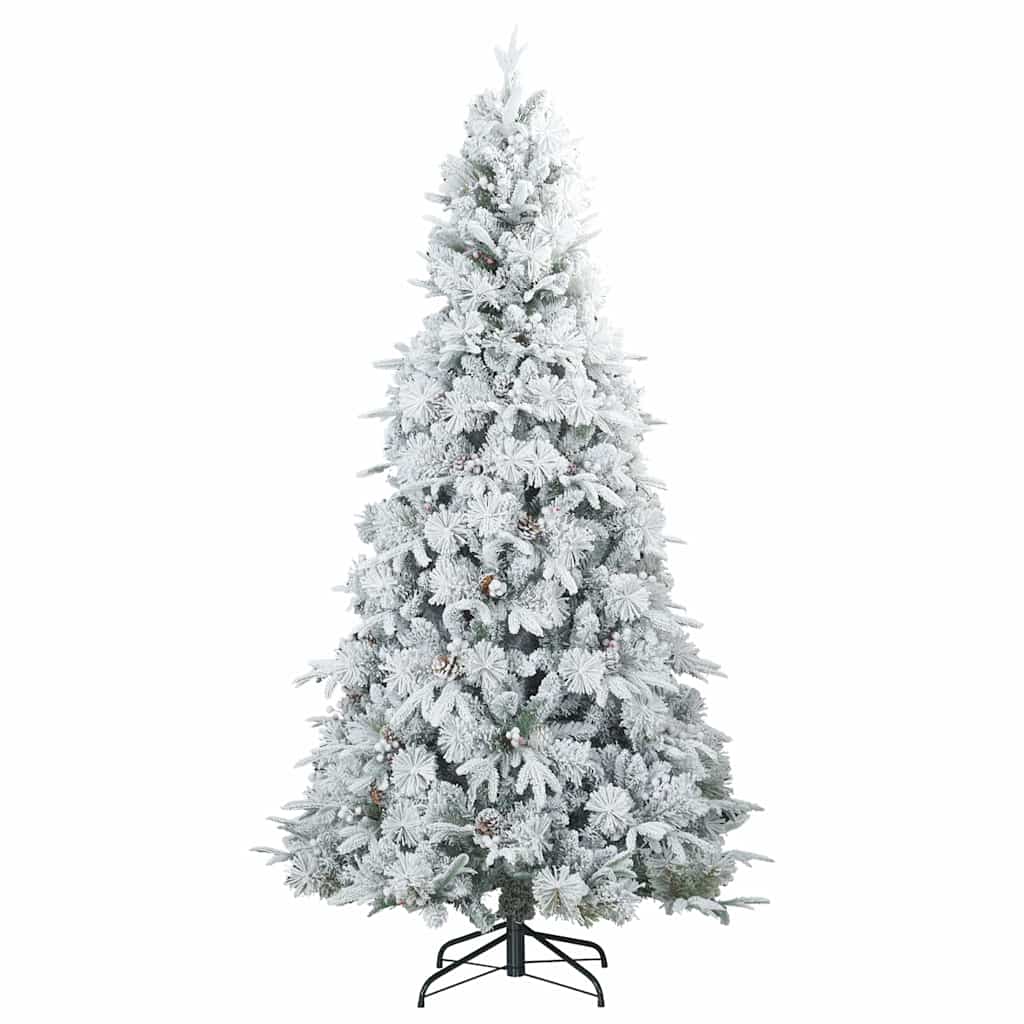 Vidaxx künstlicher Weihnachtsbaum mit Federzweigen, schneebedeckt weiß 240 cm