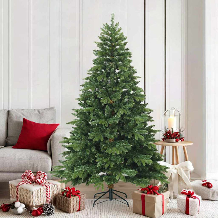 Vidaxx künstlicher klappbarer Weihnachtsbaum grün 180 cm PVC, PE und Stahl