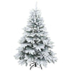 Vidaxx künstlicher Weihnachtsbaum mit Federzweigen, schneebedeckt weiß 120 cm