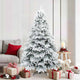 Vidaxl Künstlicher Weihnachtsbaum mit Federzweigen, schneebedeckt weiß 180 cm