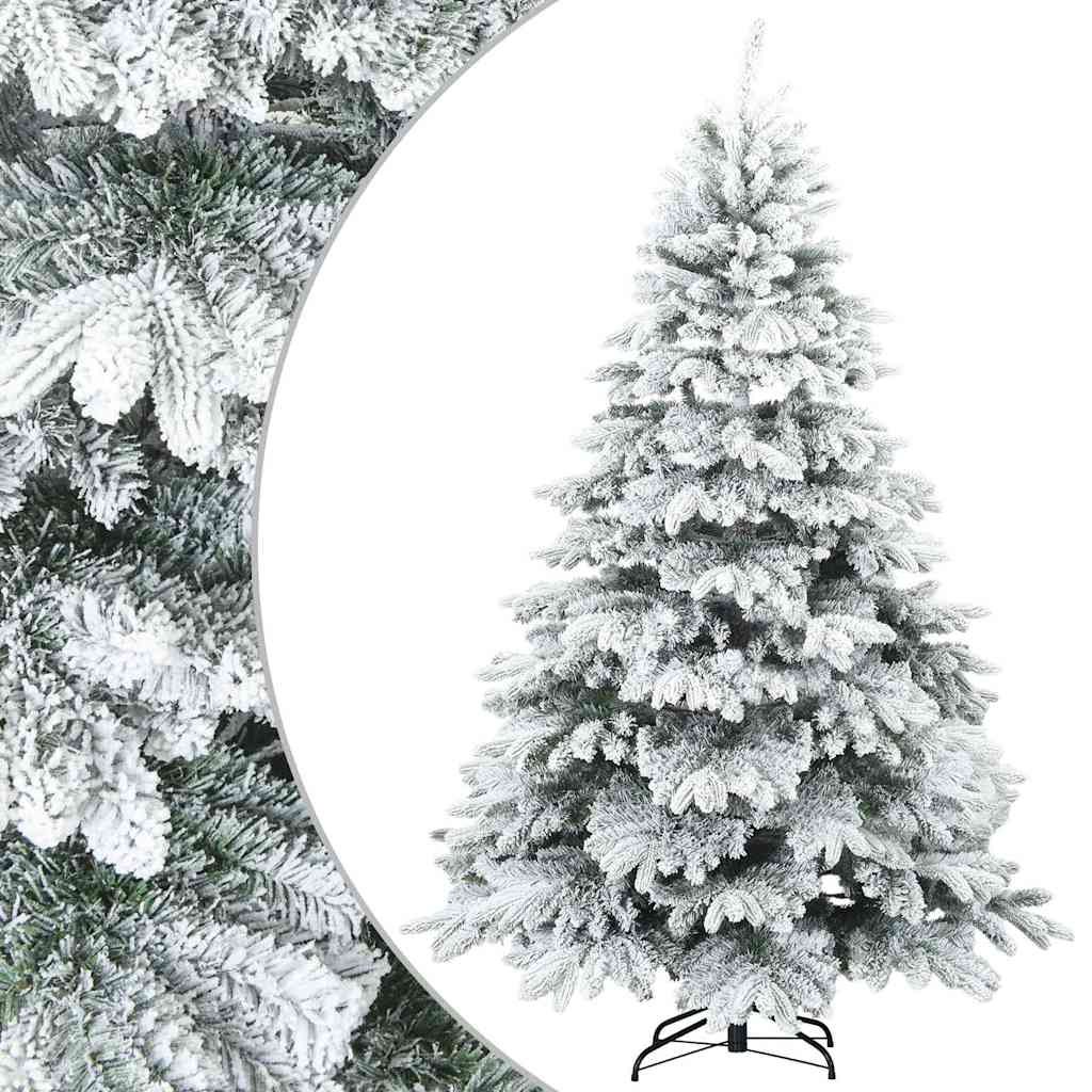 Vidaxl Künstlicher Weihnachtsbaum mit Federzweigen, schneebedeckt weiß 180 cm