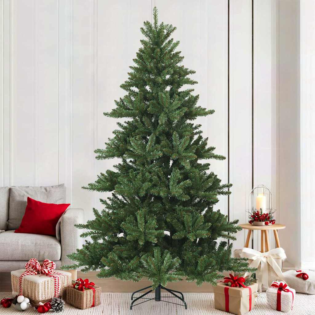 Vidaxx künstlicher klappbarer Weihnachtsbaum grün 210 cm PVC, Stahl