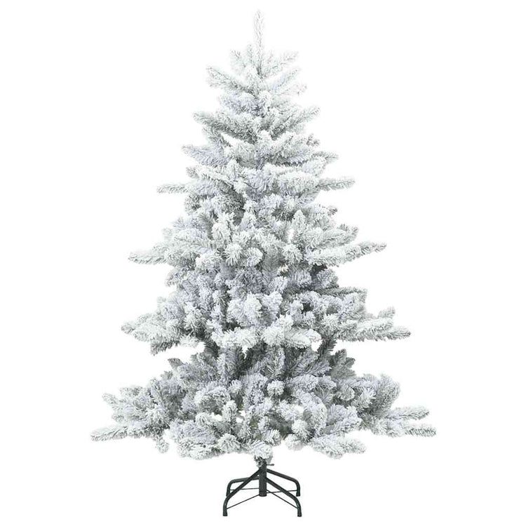 Vidaxl Künstlicher Weihnachtsbaum mit Federzweigen, schneebedeckt weiß 150 cm