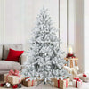 Vidaxl Künstlicher Weihnachtsbaum mit Federzweigen, schneebedeckt weiß 180 cm