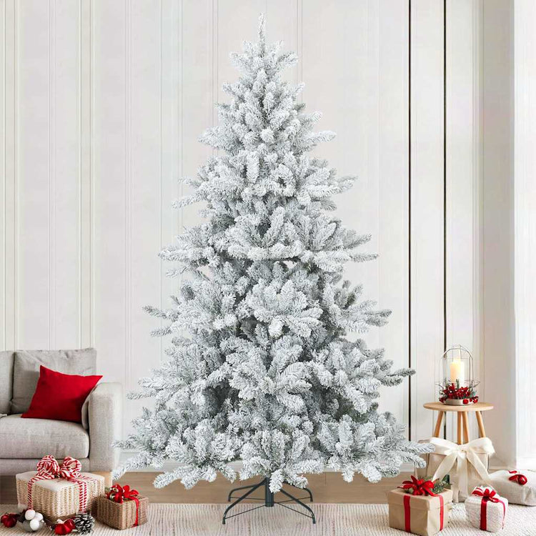 Vidaxx künstlicher Weihnachtsbaum mit Federzweigen, schneebedeckt weiß 240 cm