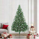 Vidaxx künstlicher, beleuchteter Weihnachtsbaum mit 300 LEDs, grün, 240 cm, PVC