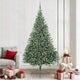 Vidaxx künstlicher, beleuchteter Weihnachtsbaum mit 300 LEDs, grün, 240 cm, PVC