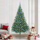 Vidaxx künstlicher, beleuchteter Weihnachtsbaum mit 300 LEDs, grün, 240 cm, PVC