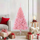 VidaXL künstlicher, beleuchteter Weihnachtsbaum mit 150 LEDs, rosa, 120 cm, PVC