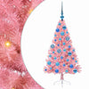 VidaXL künstlicher, beleuchteter Weihnachtsbaum mit 150 LEDs, rosa, 120 cm, PVC