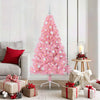VidaXL künstlicher, beleuchteter Weihnachtsbaum mit 150 LEDs, rosa, 150 cm PVC